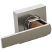 Brizo Frank Lloyd Wright HL70499 Two-Handle Wall Mount Tub Filler Gap Lever Handle Kit - Luxe Nickel / Teak Wood