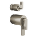 Brizo Kintsu: TempAssure Thermostatic Valve with Integrated Diverter Trim Lever Handle Kit