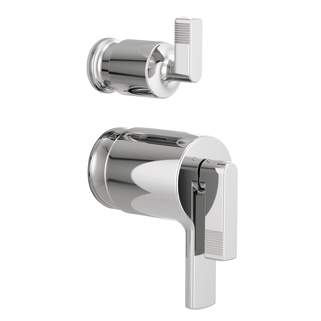Brizo Kintsu: TempAssure Thermostatic Valve with Integrated Diverter Trim Lever Handle Kit