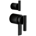 Brizo Roccesco HL75110 TempAssure Thermostatic Valve With Integrated Diverter Lever Handle Kit - Matte Black
