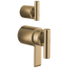 Brizo Roccesco HL75110 TempAssure Thermostatic Valve With Integrated Diverter Lever Handle Kit - Luxe Gold