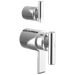 Brizo Roccesco HL75110 TempAssure Thermostatic Valve With Integrated Diverter Lever Handle Kit - Chrome