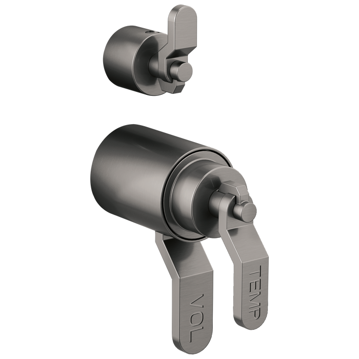 Brizo Brizo Litze: Tempassure Thermostatic Valve With Diverter Trim Handle Kit - Industrial Lever