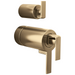Brizo Frank Lloyd Wright HL7599 TempAssure Thermostatic Valve with Integrated Diverter Trim Gap Lever Handle Kit - Luxe Gold