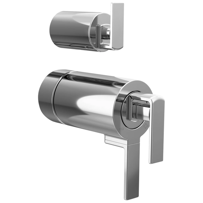 Brizo Frank Lloyd Wright HL7599 TempAssure Thermostatic Valve with Integrated Diverter Trim Gap Lever Handle Kit - Chrome