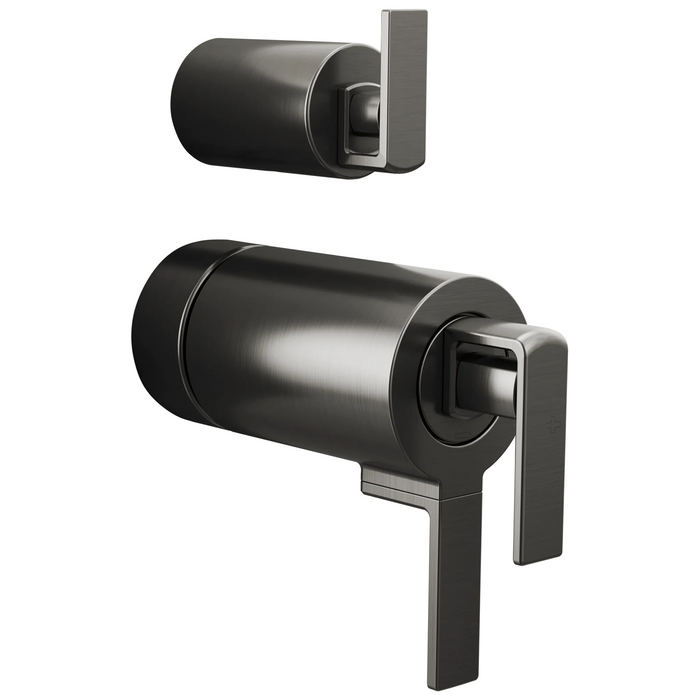 Brizo Frank Lloyd Wright HL7599 TempAssure Thermostatic Valve with Integrated Diverter Trim Gap Lever Handle Kit - Luxe Steel