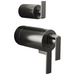 Brizo Frank Lloyd Wright HL7599 TempAssure Thermostatic Valve with Integrated Diverter Trim Gap Lever Handle Kit - Luxe Steel