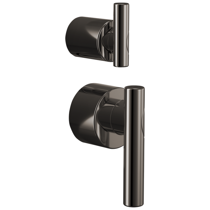 Brizo Roccesco HL75P110 Pressure Balance Valve with Integrated Diverter Trim Lever Handle Kit - Brilliance Black Onyx