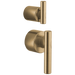 Brizo Roccesco HL75P110 Pressure Balance Valve with Integrated Diverter Trim Lever Handle Kit - Luxe Gold