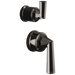Brizo Beauclere HL75P65 Pressure Balance Valve with Integrated Diverter Trim Lever Handle Kit - Brilliance Black Onyx
