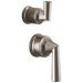 Brizo Beauclere HL75P65 Pressure Balance Valve with Integrated Diverter Trim Lever Handle Kit - Luxe Nickel