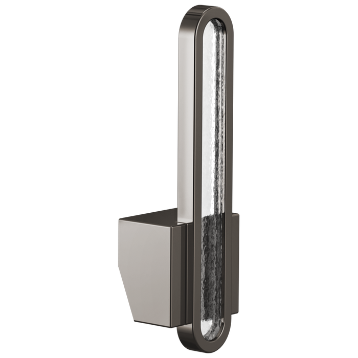 Brizo Frank Lloyd Wright HLK022 Pull-Down Kitchen Faucet Arc Lever with Glass Inlay Handle Kit​ - Brilliance Black Onyx / Clear