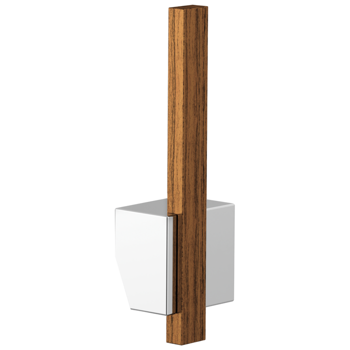 Brizo Frank Lloyd Wright HLK023 Pull-Down Kitchen Faucet Offset Wood Lever Handle Kit​ - Polished Chrome / Teak Wood