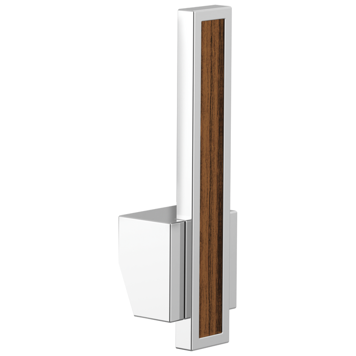 Brizo Frank Lloyd Wright HLK024 Pull-Down Kitchen Faucet Lever with Wood Inlay Handle Kit​ - Polished Chrome / Teak Wood
