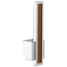 Brizo Frank Lloyd Wright HLK024 Pull-Down Kitchen Faucet Lever with Wood Inlay Handle Kit​ - Polished Chrome / Teak Wood