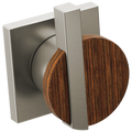 Luxe Nickel / Teak Wood
