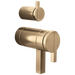 Brizo Frank Lloyd Wright HW7522 TempAssure Thermostatic Valve with Integrated Diverter Trim Lunar Handle Kit - Luxe Gold