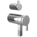 Brizo Frank Lloyd Wright HW7522 TempAssure Thermostatic Valve with Integrated Diverter Trim Lunar Handle Kit - Chrome