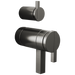 Brizo Frank Lloyd Wright HW7522 TempAssure Thermostatic Valve with Integrated Diverter Trim Lunar Handle Kit - Luxe Steel