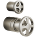 Brizo Litze: Pressure Balance Valve with Integrated Diverter Trim Wheel Handle Kit