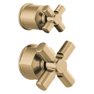 Brizo Invari: Pressure Balance Valve with Integrated Diverter Trim Cross Handle Kit