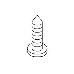 KOHLER K-[ "1078905", "1078905-C" ] Screw, #10 Cr Pan HD Wood