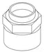 KOHLER K-85728 Adapter, Wrt,1/2 X 1/2Npt
