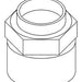 KOHLER K-85728 Adapter, Wrt,1/2 X 1/2Npt