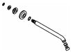 KOHLER K-1014554-CP Spout & Hardware,6.25 Sub Assembly