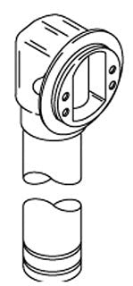 KOHLER K-1014852 Elbow & Tube Sa, Overflow, 1.5
