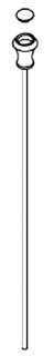 KOHLER K-1014917-CP Lift Rod Assy,Traditional