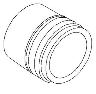 KOHLER K-1018965 Adapter, Slip Nut, 1.25 Itt