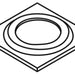 KOHLER K-85983-CP Escutcheon, Bath