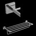 Riobel KS9 Kubik 24" Towel Bar With Shelf