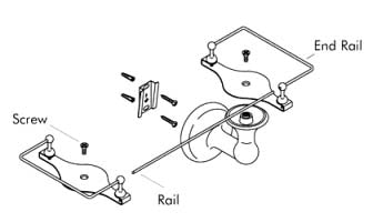 KOHLER K-89904-CP Railing Assembly