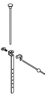 KOHLER K-40254-CP Rod Parts Bag