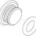KOHLER K-21331 Plug Button Assembly Chrome