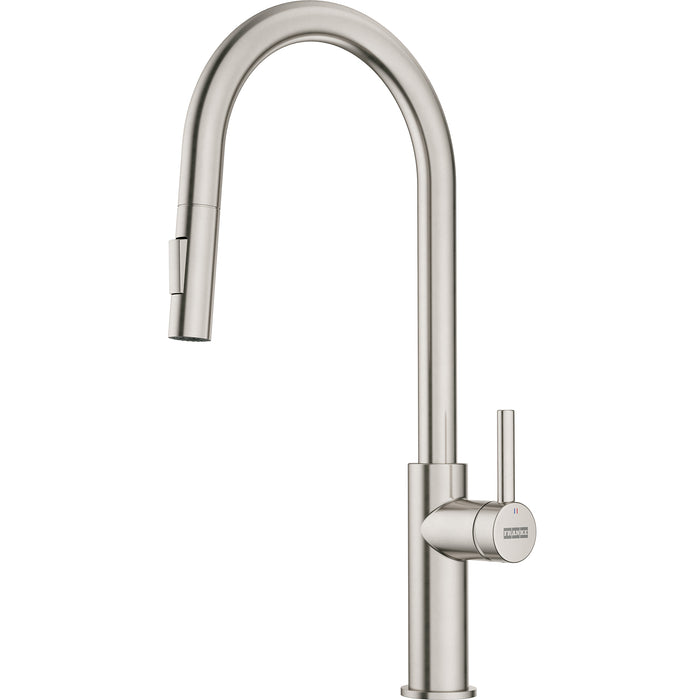Franke Maris Lario LAR-PD-SNI Single Handle Pull-Down Dual-Spray Kitchen Faucet - Satin Nickel