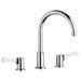Elkay 8" Centerset Concealed Deck Mount Faucet with Arc Spout and 4" Lever Handles Chrome