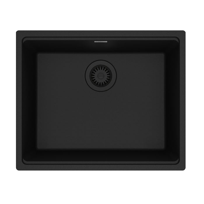 Franke Maris Undermount Single Bowl 21.63 x 17.81 in Granite Kitchen Sink - Matte Black