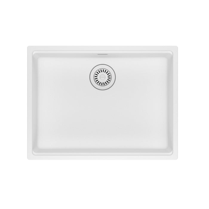 Franke Maris MAG11023ADA Undermount Single Bowl 25 x 18.94 in Granite Kitchen Sink - Polar White