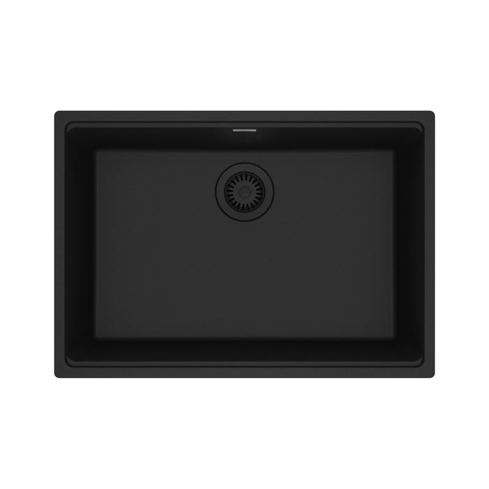 Franke Maris Undermount Single Bowl 27 x 19 in Granite Kitchen Sink - Matte Black