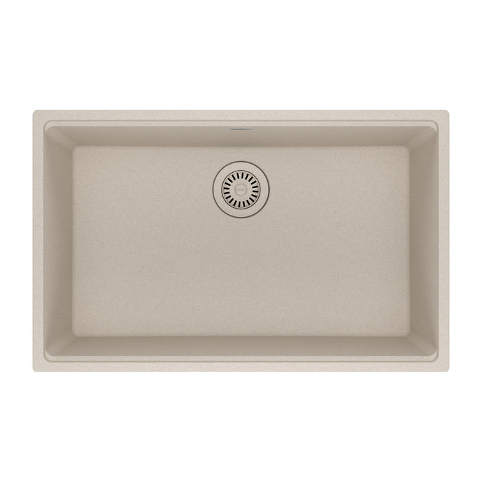 Franke Maris Undermount Single Bowl 30 x 19 in Granite Kitchen Sink - Champagne