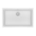 Franke Maris Undermount Single Bowl 30 x 19 in Granite Kitchen Sink - Polar White