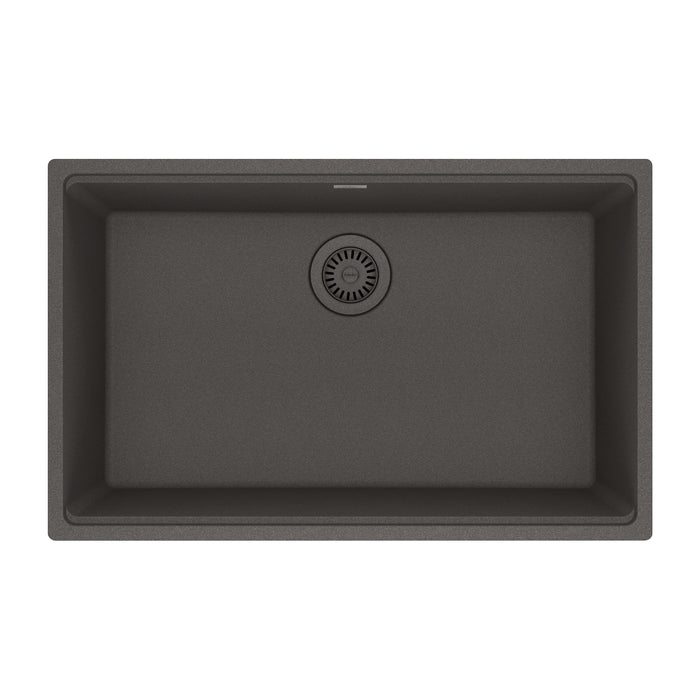 Franke Maris Undermount Single Bowl 30 x 19 in Granite Kitchen Sink - Slate Grey