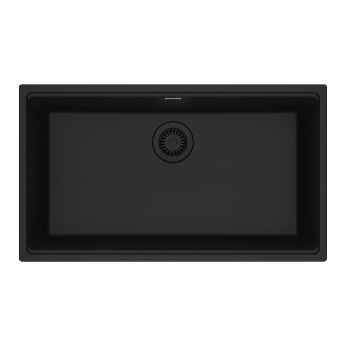 Franke Maris Undermount Single Bowl 31 x 17.81 in Granite Kitchen Sink - Matte Black