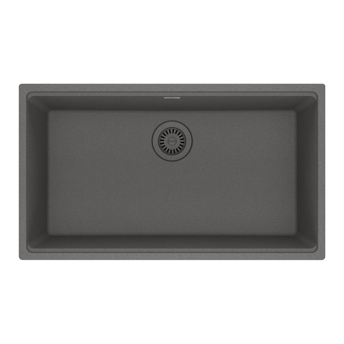 Franke Maris Undermount Single Bowl 31 x 17.81 in Granite Kitchen Sink - Stone Grey