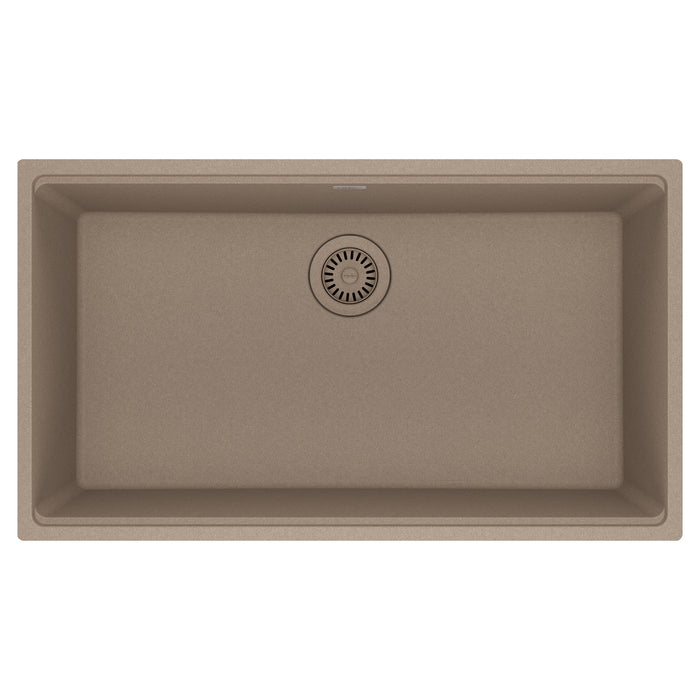 Franke Maris Undermount Single Bowl 33 x 18.94 in Granite Kitchen Sink - Oyster