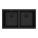 Franke Maris MAG1201414 Undermount Double Bowl 31 x 17.81 in Granite Kitchen Sink - Matte Black