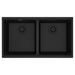 Franke Maris MAG1201515 Undermount Double Bowl 33 x 18.94 in Granite Kitchen Sink - Onyx